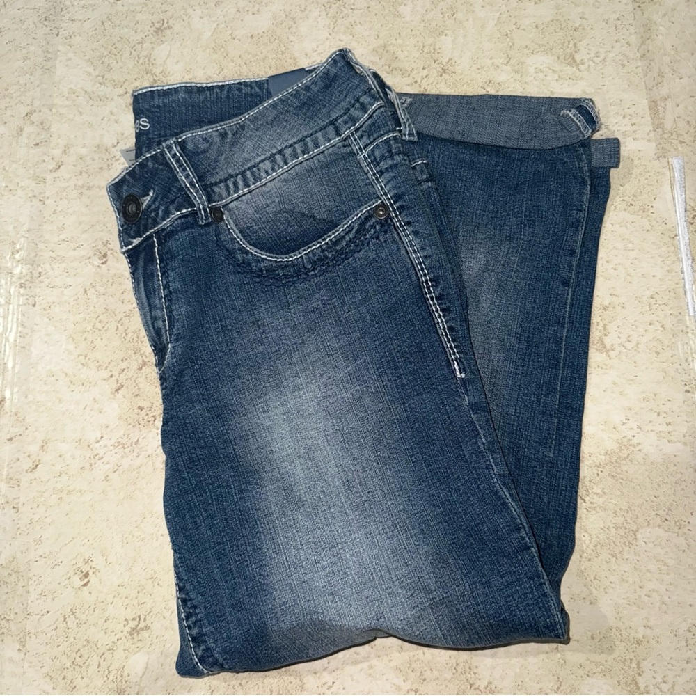 Women's Blue  Capri Jeans
